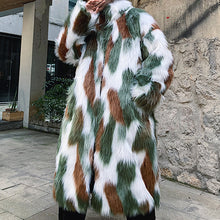 Load image into Gallery viewer, Winter Faux Fur Mid-length Coat