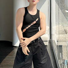 Load image into Gallery viewer, Metal Ring Cutout Slim Fit Vest