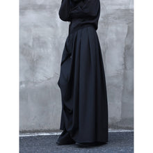 Load image into Gallery viewer, Irregular Double-layered Floor-length Culottes Wide-leg Trousers