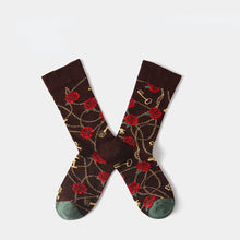 Load image into Gallery viewer, French Jacquard Oil Painting Socks