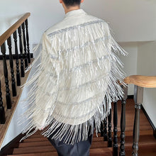 Load image into Gallery viewer, Tassel Sequin Double-Layer Mesh Stage Party Blazer