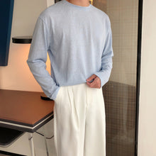 Load image into Gallery viewer, Loose Round Neck Solid Color Bottoming T-shirt