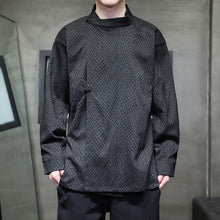 Load image into Gallery viewer, Vintage Python Jacquard Disc-button Shirt