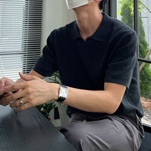 Load image into Gallery viewer, Knitted Lapel Polo Shirt