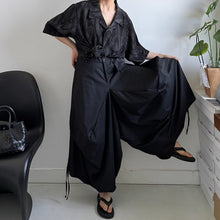 Load image into Gallery viewer, Irregular 3D Drawstring Loose Wide-leg Pants