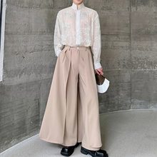 Load image into Gallery viewer, 3D Floral Stand Collar Long Sleeve Shirt