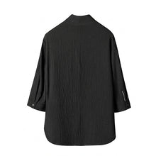 Load image into Gallery viewer, Vintage Ice Silk Loose Zen Clothes Half Sleeve T-shirt