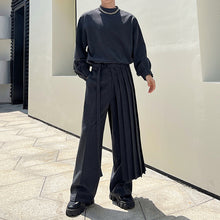 Load image into Gallery viewer, Retro Round Neck Cardigan Trousers Detachable Skirt Three-piece Set