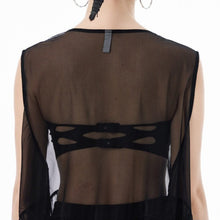 Load image into Gallery viewer, Sleeveless Mesh Sheer Loose Flowy Dress