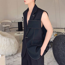 Load image into Gallery viewer, Topstitched Casual Large Pocket Vest