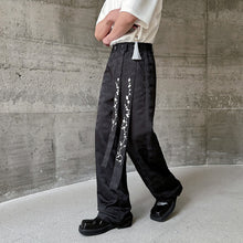 Load image into Gallery viewer, Embroidered Dark Pattern Casual Wide-leg Pants
