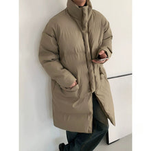 Load image into Gallery viewer, Stand Collar PU Leather Warm Cotton Coat