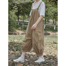 Load image into Gallery viewer, Solid Color Loose Overalls Casual Jumpsuit
