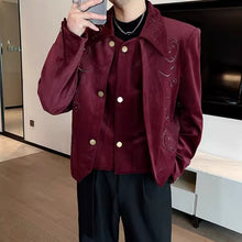 Load image into Gallery viewer, Vintage Embroidered Shoulder Pad Jacket