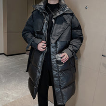 Load image into Gallery viewer, Winter Patchwork Design Long Down Coat