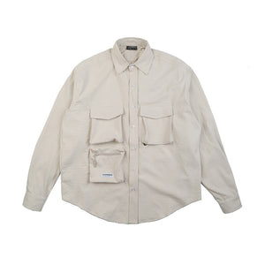 Japanese Loose Multi-pocket Shirt