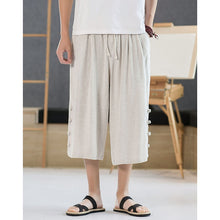 Load image into Gallery viewer, Linen Loose Casual Cropped Pants
