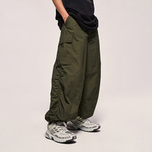 Load image into Gallery viewer, Fine Check Loose Workwear Wide-leg Pants