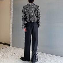 Load image into Gallery viewer, Sequined Stage Lapel Two-piece Set