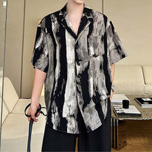 Load image into Gallery viewer, Tie-dye Splash Ink Printing Short-sleeved Shirt