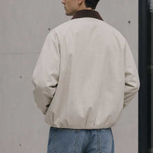 Load image into Gallery viewer, Retro Corduroy Collar Patchwork Loose Jacket