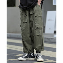 Load image into Gallery viewer, Retro Multi-pocket Wide-leg Pants