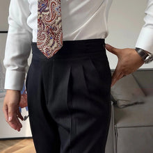 Load image into Gallery viewer, Italian High Waist Button Casual Pants