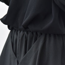 Load image into Gallery viewer, Women’s Japanese Lantern Hem Elastic Waistband Shirt