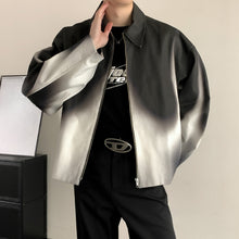 Load image into Gallery viewer, Black and White Flame Loose Silhouette Short Jacket