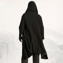 Load image into Gallery viewer, Retro Cotton Linen Mid-length Cape Jacket