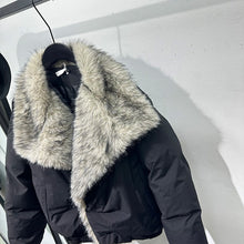 Load image into Gallery viewer, Faux Fur Plush Large Lapel Thick Warm Cotton Coat