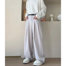 Load image into Gallery viewer, Drape Straight Eye Trim Casual Pants