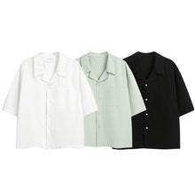 Load image into Gallery viewer, Boxy-fit Cotton Utility Short-sleeve Shirt