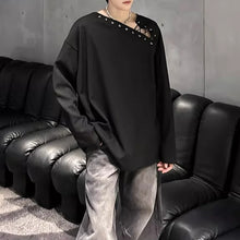 Load image into Gallery viewer, American Off-shoulder Tie-back Textured T-shirt