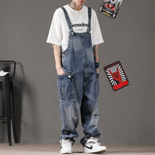 Load image into Gallery viewer, Retro Straight Loose Workwear Denim Overalls
