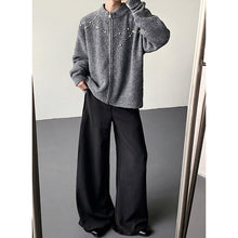 Load image into Gallery viewer, Hand-sewn Pearl Embellished Zip-up Cardigan