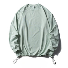 Load image into Gallery viewer, Retro Solid Color Drawstring Quick-drying Shirt