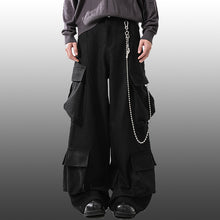 Load image into Gallery viewer, Multi-Pocket Cargo Wide-Leg Casual Pants