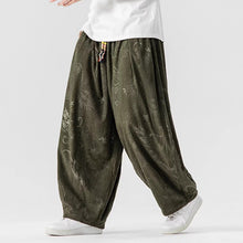Load image into Gallery viewer, Corduroy Printed Casual Wide-Leg Pants