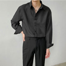 Load image into Gallery viewer, Loose Long-sleeved Casual Striped Shirt
