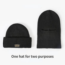 Load image into Gallery viewer, Retro Black Warm Knitted Hat
