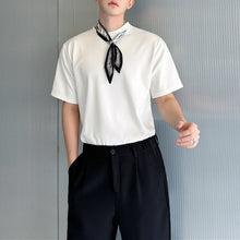 Load image into Gallery viewer, Summer Round Neck Loose Scarf Casual T-shirt