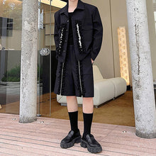 Load image into Gallery viewer, Wood Ear Trim Jacket Shorts Two-Piece Set