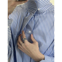 Load image into Gallery viewer, Striped Loose Blue Casual Shirt
