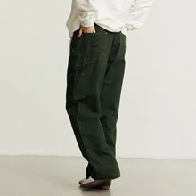 Load image into Gallery viewer, Relaxed Studded Cargo Jeans with Large Pockets