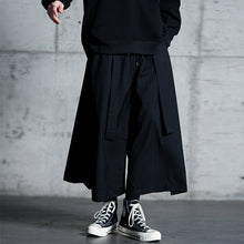 Load image into Gallery viewer, Dark Casual Ribbon Hakama Pants