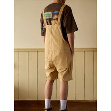 Load image into Gallery viewer, Retro Cargo Overalls Shorts