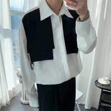 Load image into Gallery viewer, Fake Two-piece Long-sleeved Shirt