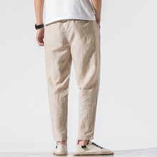 Load image into Gallery viewer, Cotton and Linen Striped Pants