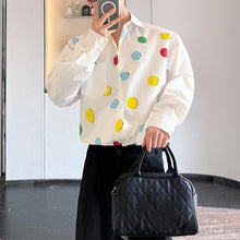 Load image into Gallery viewer, Polka Dot Print Loose Shirt